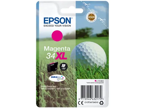 Singlepack Magenta 34XL DURABrite Ultra Ink