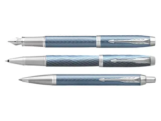Rollerpen Parker IM Premium Grey Blue CT Fijn Zwarte inkt - 8