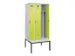 locker met bank,voor scheiding van kleding,HxBxD 2120x900x815mm,3vak