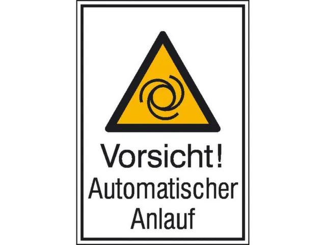 waarschuwings-combibord,v. binnen/buiten,Pas op! Automatische aanloop