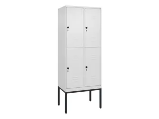 dubbeldekse locker,HxBxD 2120x800x500mm,2x2vak.,vak B 400mm - 1