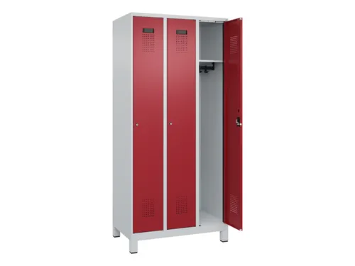 locker,HxBxD 1950x900x500mm,3vak,vak B 300mm,cil.-slot,voeten