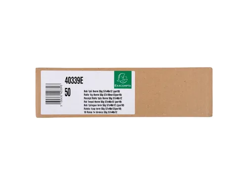 Thermische Tel- en Kassarol, 1-voud, Papier 55g, 57x40x12mm