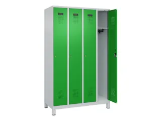 locker,HxBxD 1950x1200x500mm,4vak,vak B 300mm,cil.-slot,voeten - 2