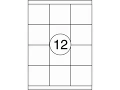 Etiket Rillstab 70x67.7mm Wit