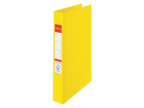 Ringband Esselte 4 rings A4 25mm Pp Geel O-mechaniek