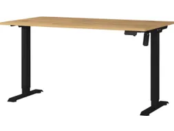 Elektrisch ihv bureau,HxBxD 710-1190x1400x800mm,blad Grandson-eiken