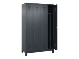 locker voor scheiding van kleding,HxBxD 1950x1200x500mm,4vak