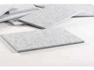Akoestische PET-vilt Parallellogram tegels lichtgrijs 30x25cm 22 stuks - 3