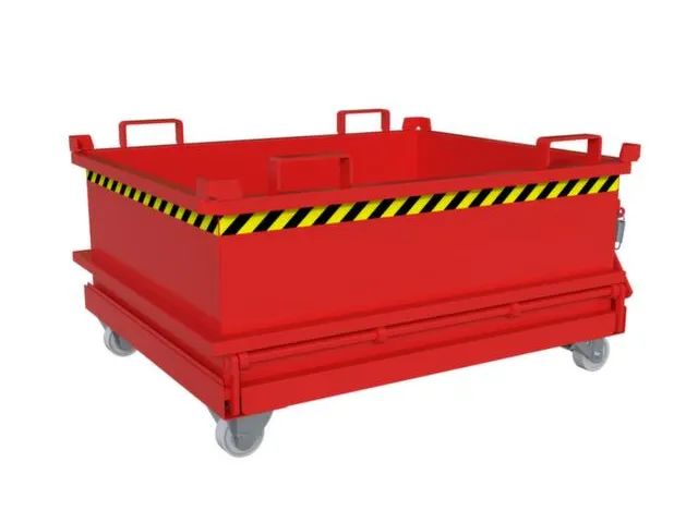 mini-bodemklepcontainer,HxLxB 625x1000x1200mm,0,37m³,inrijbeugel,staa