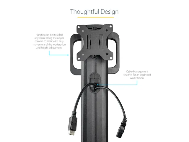 Mobiele Werkplek met Monitorsteun CPU Houder