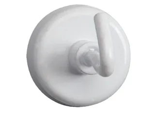Magneet met haak MAUL 25mm trekkracht 3kg wit 5 stuks - 1