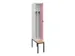 locker met bank,voor scheiding van kleding,HxBxD 2120x300x815mm,1vak