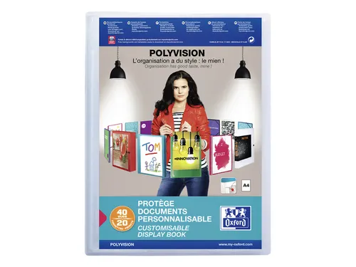 Showalbum Oxford Polyvision A4 20-tassen PP transparant