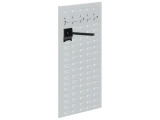Gesleufde Plaat Staal Hxb 1000x450mm Staand Ral 7035 Lichtgrijs - 2