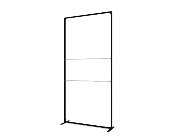 FlexFrame Modulair systeem beurswand 120x250cm Zwart frame