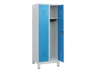 schoollocker,HxBxD 1630x600x500mm,2vak,vak B 300mm,cil.-slot,voeten - 1
