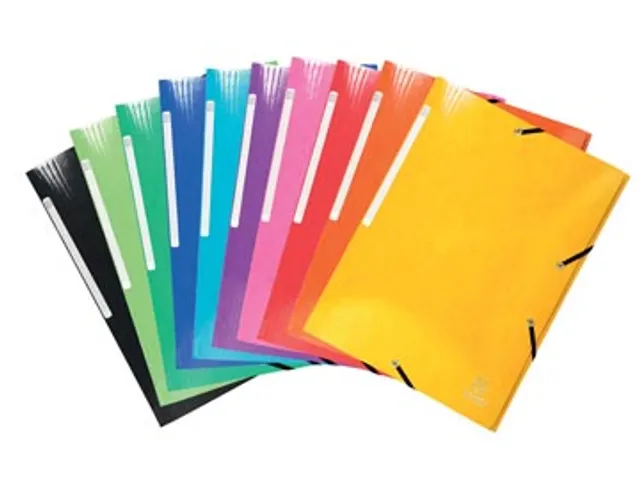 Iderama Elastomap A4 3 Kleppen Rugetiket Assorti karton