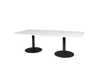 Linesto Vergadertafel Vaste Hoogte 240x120 Ton Grijs 25mm Zwart - 1