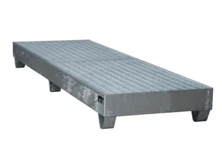 Systeem-Opvangbak 4x 200l Verzinkt 222l 250x 2400x800mm Rooster - 1