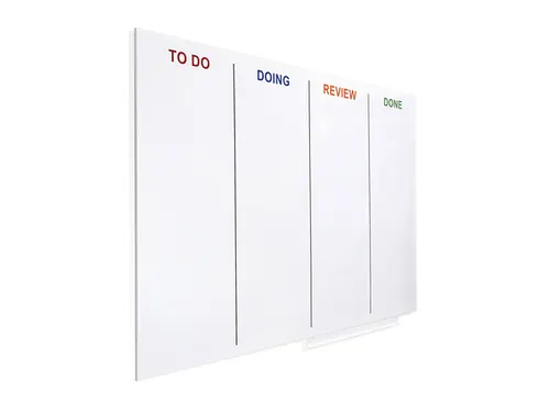 Whiteboard Rocada Skinagile 100x150cm wit gelakt
