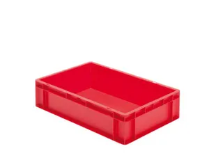 Euronorm-stapelbak 26l 145x600x400mm Wanden/bodem Gesloten Rood - 1