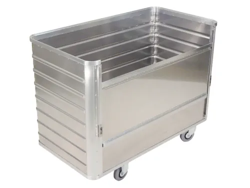 Bakwagen Aluminium Draagverm. 250kg 1280x675x985mm 650l Greep Opening