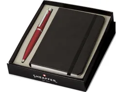 Balpen giftset Sheaffer VFM 9403 Excessive red chrome plated met credi