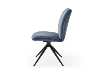 Bezoekersstoel,Stervoetonderstel Ronde Buis Zwart - 3