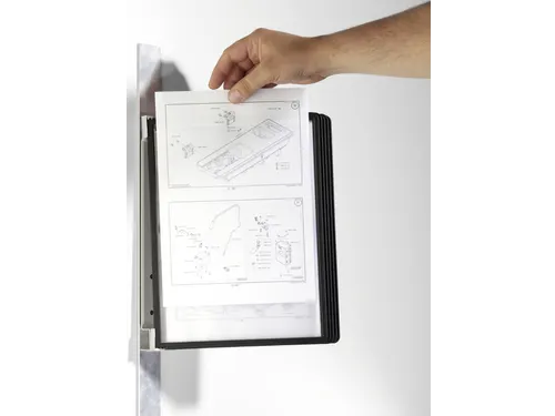 Magnetische wandmodule voorzien van 5 zwarte SHERPA zichtpanelen