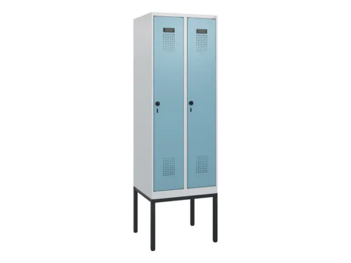 schoollocker,HxBxD 1950x600x500mm,2vak,vak B 300mm,draaigrendel