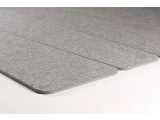 Akoestische PET-vilt trapezium stroken donkergrijs 30x120cm 6 stuks - 2