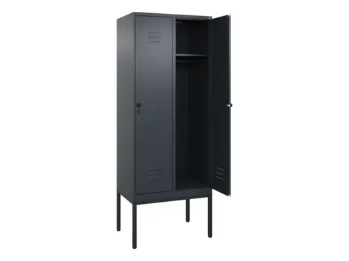 locker,HxBxD 2120x800x500mm,2vak,vak B 400mm,draaigrendel