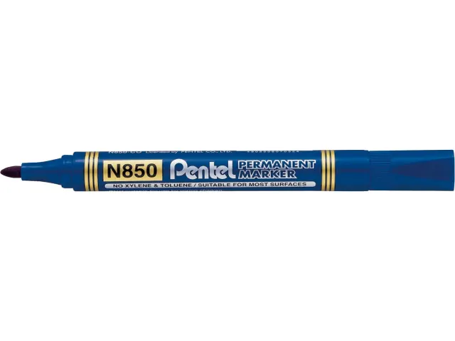 Pentel N850-C Permanent marker Ronde punt 4,2mm Blauw