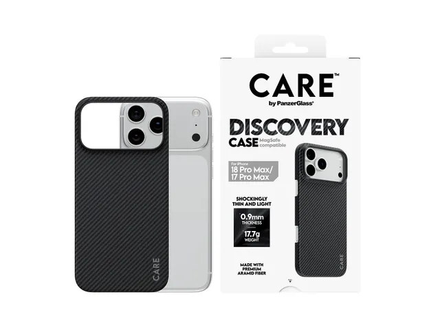 PanzerGlass CARE by Discovery Case Black & Grey w. MagSafe iPhon