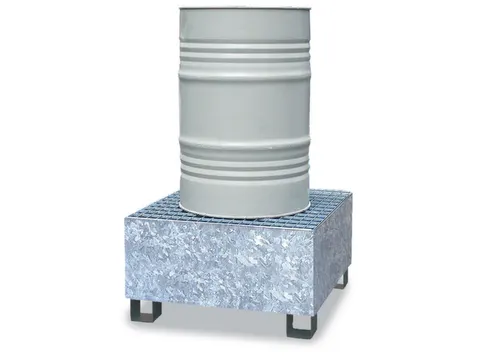 Opvangbak Staal Bxdxh 810X820X450Mm Voor 1X200L Vat Rooster Verzinkt