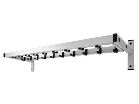 Wand Kapstok Vepa Bins Safe met 19 haken grijs