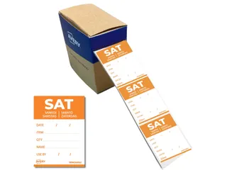 Etiket Avery HACCP zaterdag oranje 40x56mm 500 stuks - 4