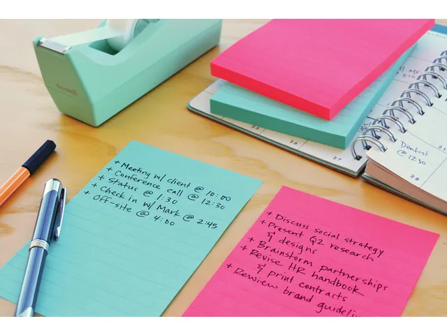 Memoblok 3M Post-it 4690 Super Sticky 101x152mm lijn Bangkok Assorti