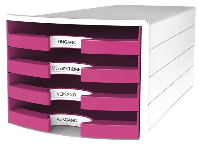 Ladenkast HAN Impuls met 4 laden open roze