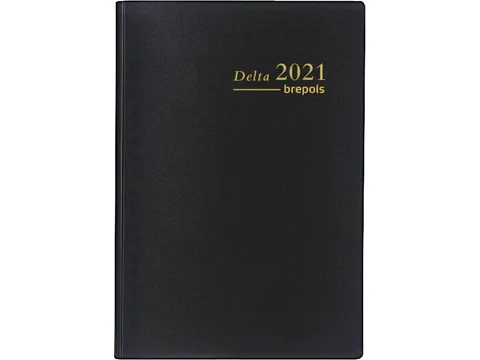 agenda Delta Seta 6-talig, zwart, 2026