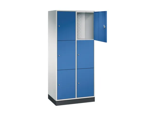 grootvolume-lockersysteem,RAL 7035/RAL 5010,HxBxD 1950x820x500mm