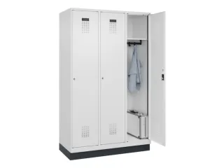 locker,HxBxD 1950x1200x500mm,3vak,vak B 400mm,cil.-slot,sokkel - 1