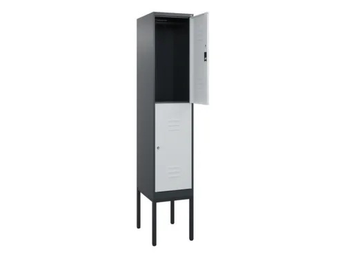 dubbeldekse locker,HxBxD 2120x400x500mm,1x2vak.,vak B 400mm