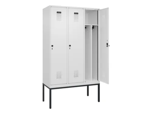 locker voor scheiding van kleding,HxBxD 2120x1200x500mm,3vak