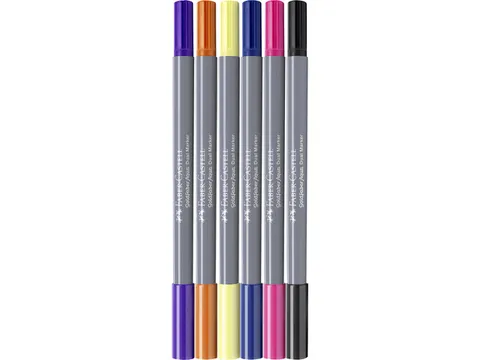Duo aquarelmarker Goldfaber etui 6 stuks Fantasy