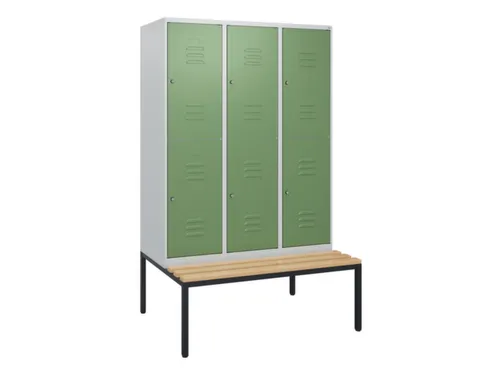 Dubbeldekse dekenkist,HxBxD 1950x1200x815mm,3x2vak.,vak B 400mm