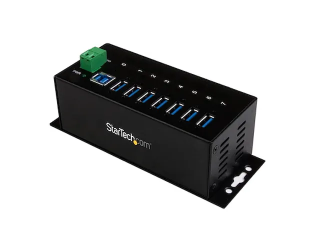 7 Port Industrial USB 3.0 Hub - Metal