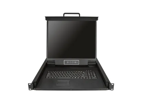 1-Port KVM Console 19 inch LCD Rack 1U USB QWERTY Keyboard