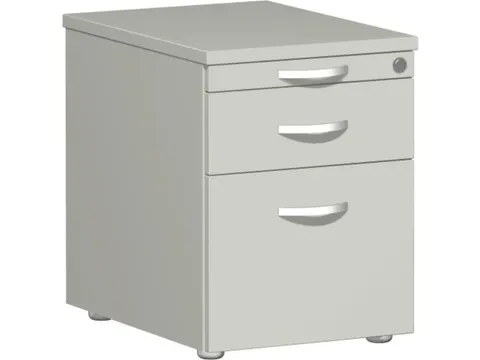 Ladenblok 570x430x600mm 1pennenlade 1lade 1hangmappenframe Lichtgrijs